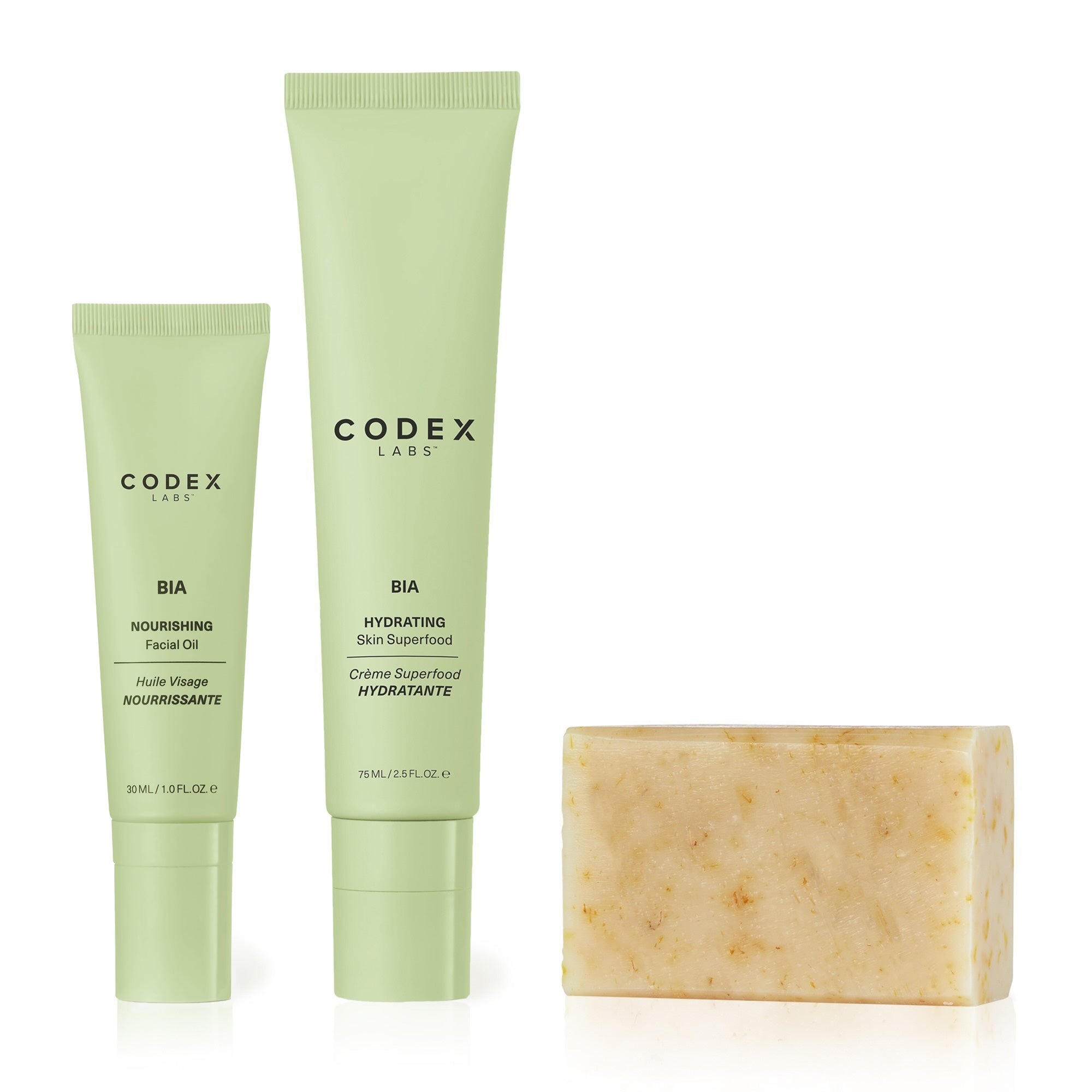 Dry or sensitive skin soothing set.